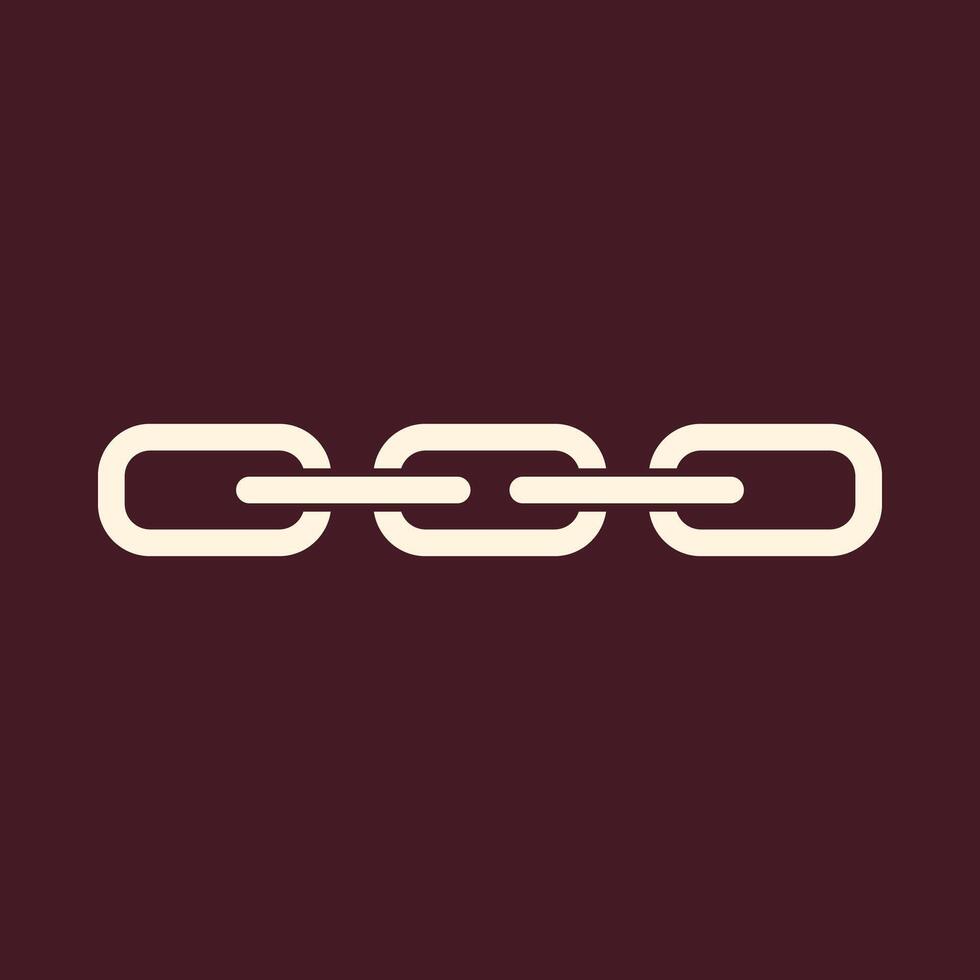 Chain trendy useful important Illustration design lovely colorful background vector