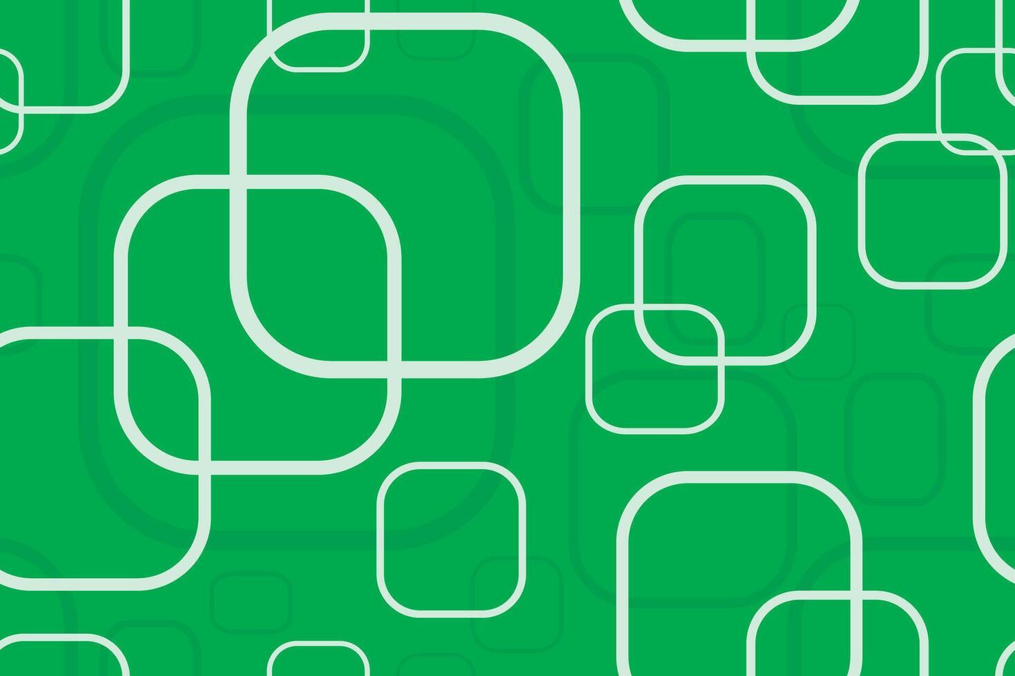Seamless pattern cube on green background. vector