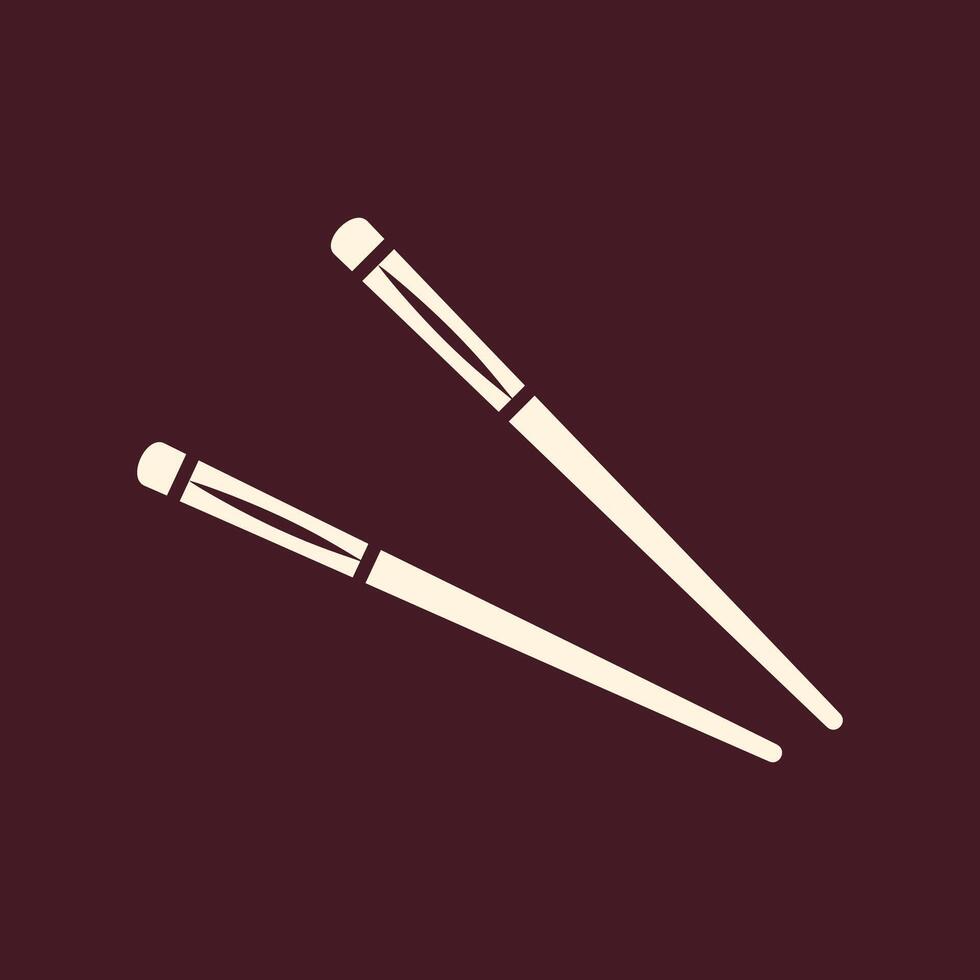 Chopsticks trendy useful important Illustration design gorgeous colorful background vector