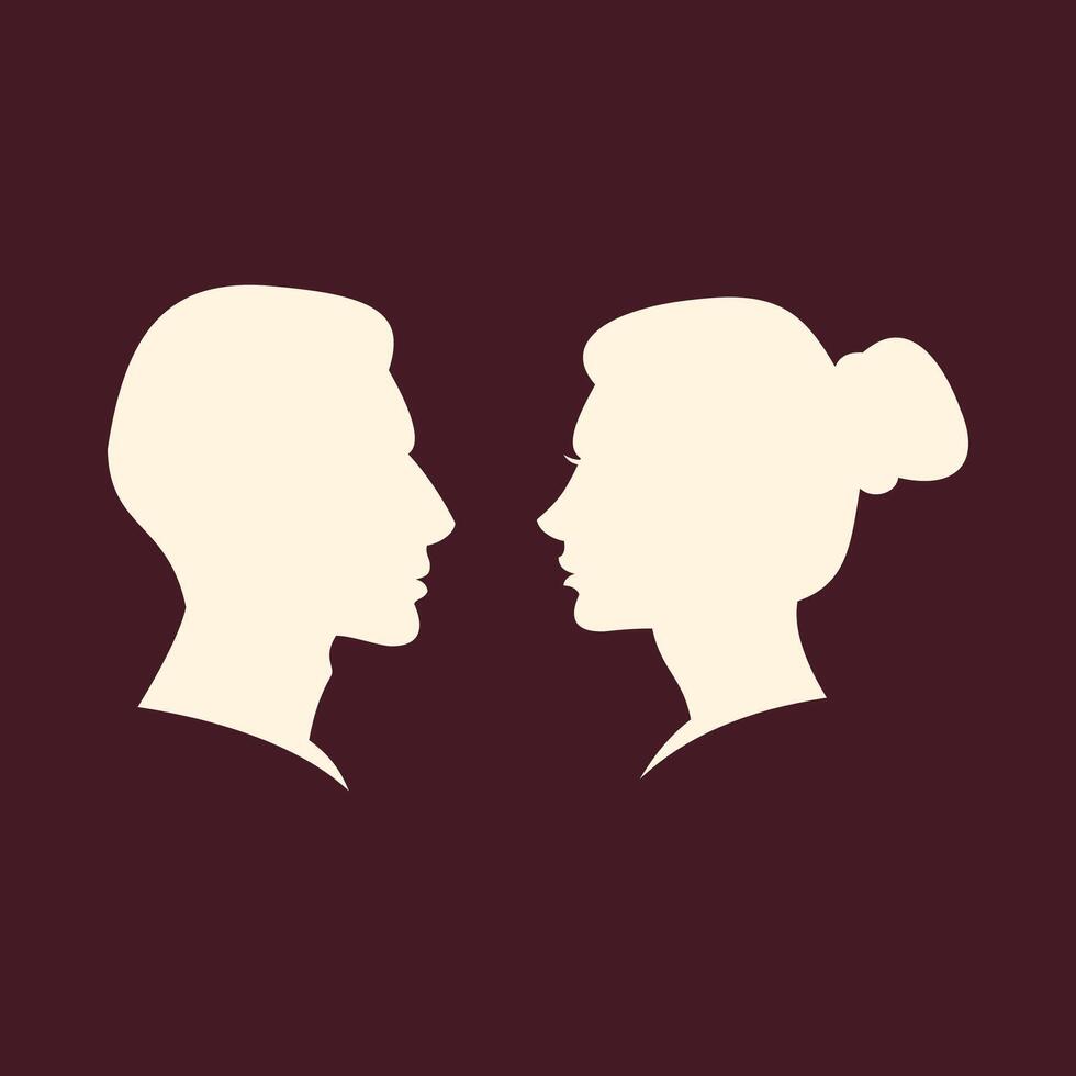 Man and Woman trendy art design practical amazing colorful useful illustration vector