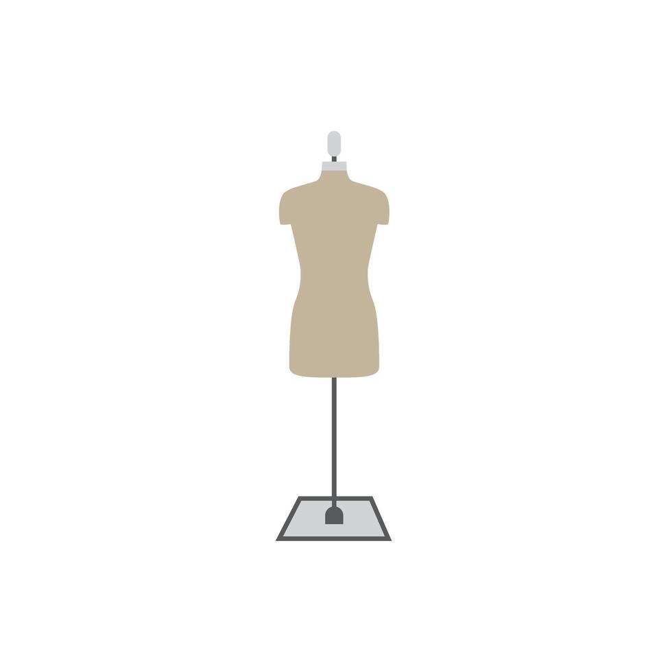 Icone mannequin isolated on white background vector