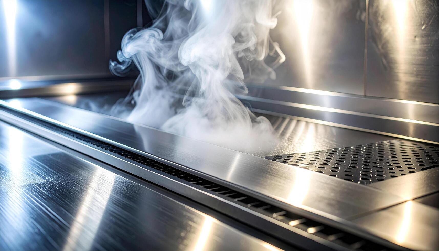 Steam Residue On Steel photo