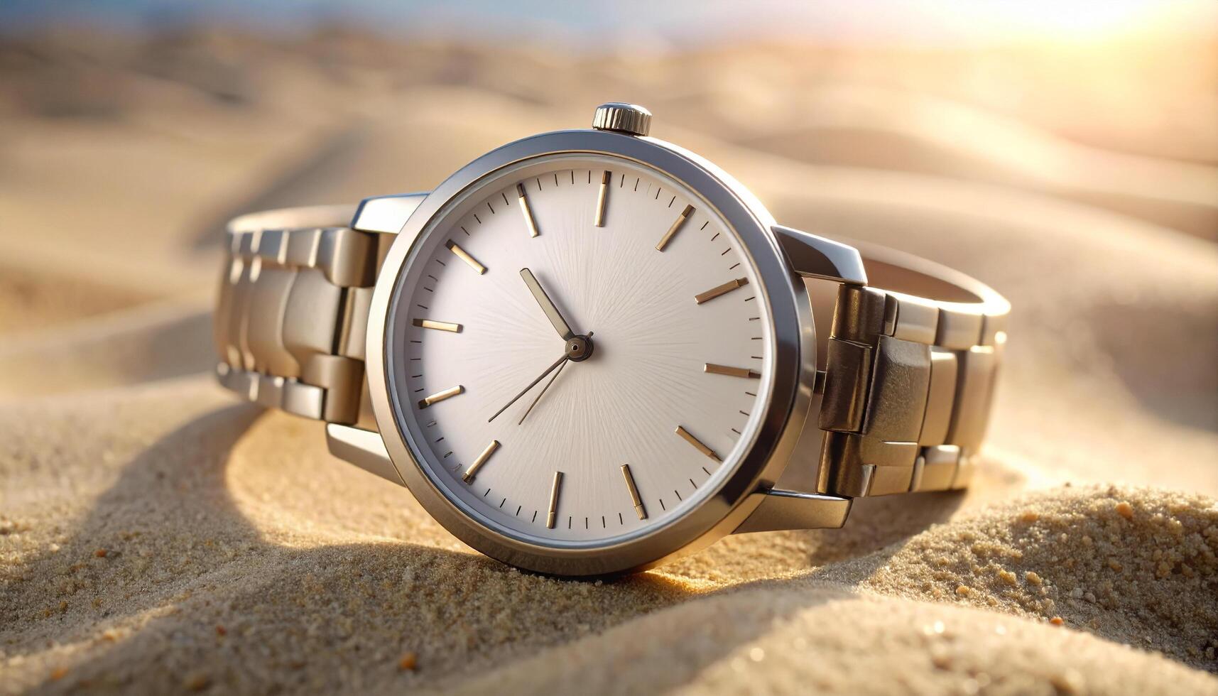 Watch Face On Sand photo