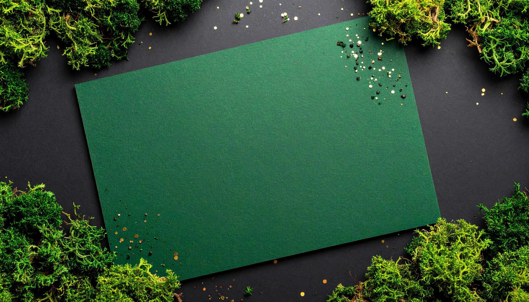 Biopolymer Sheet With Moss Particles photo