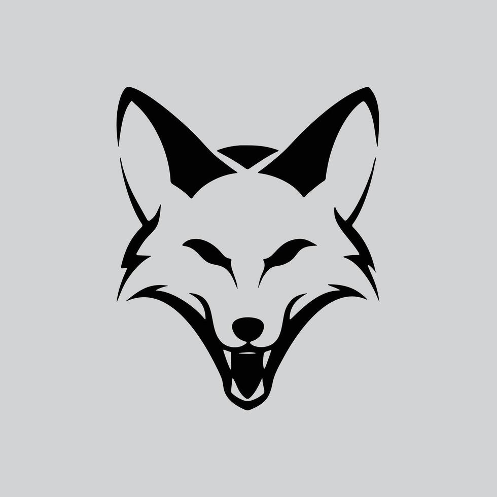 Elegant Fox Line Art Illustration vector