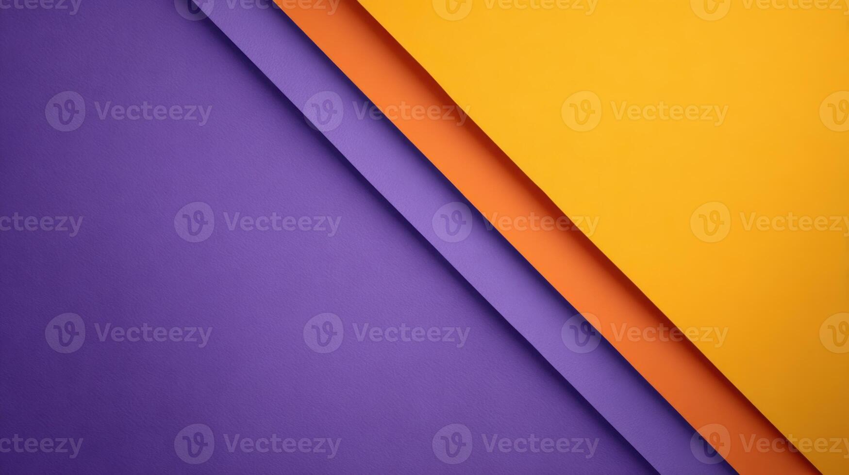 Overlapping layers of purple orange and yellow create a vibrant and modern abstract composition with a striking geometric pattern photo