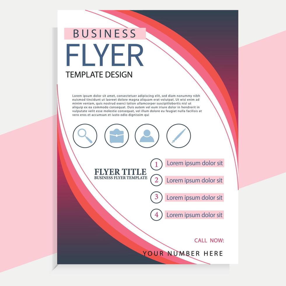 Professional Multipurpose Flyer Design Template vector