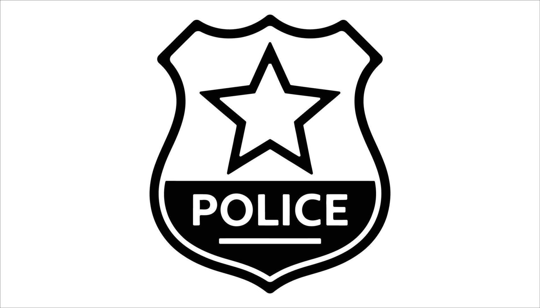 Police Badge. Law Enforcement Emblem vector