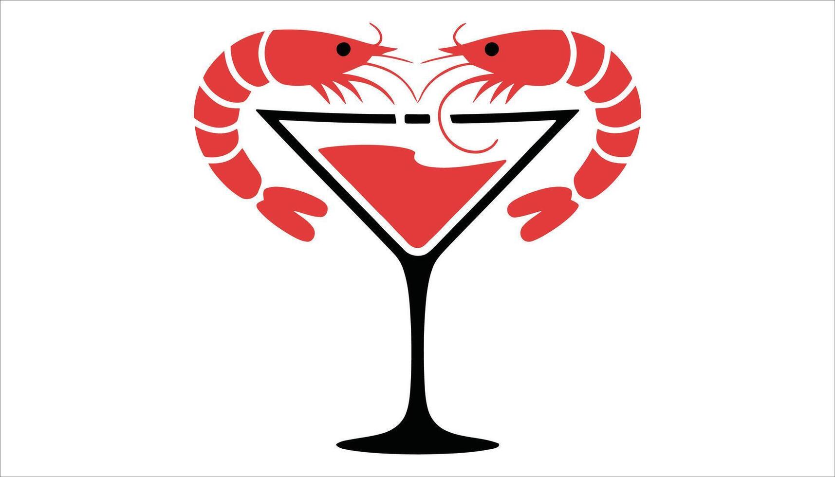 Shrimp Cocktail Illustration vector