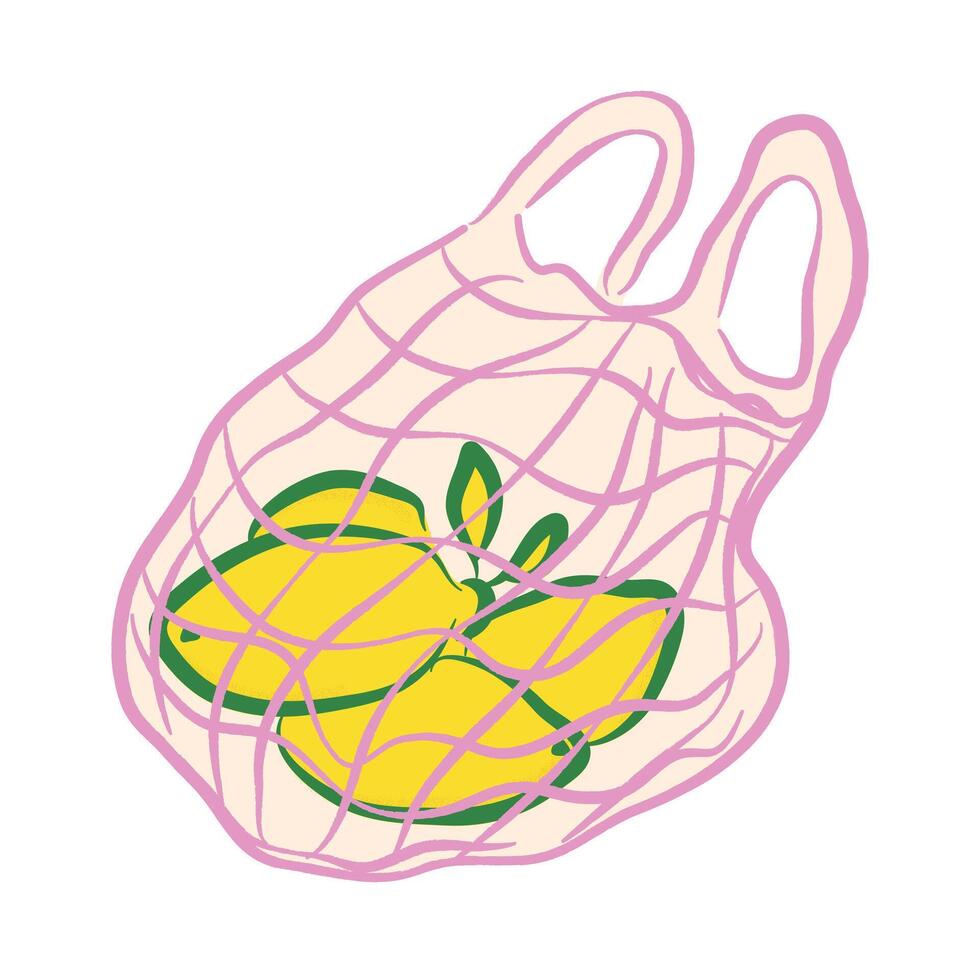 Hand drawn lemons in doodle style. Mediterranean Italy sea element for italian menu, wedding, print, invitation. Ink sketch design of coast summer beach. Amalfi flat tropical illustration. vector