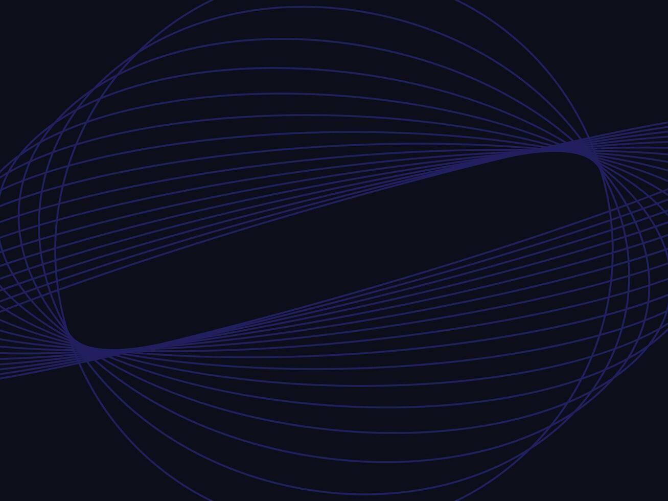 Modern abstract blue gradient circle line on dark black background design vector