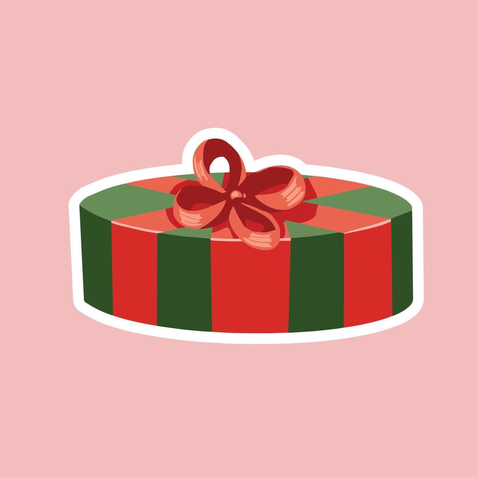 Green Present Box vector