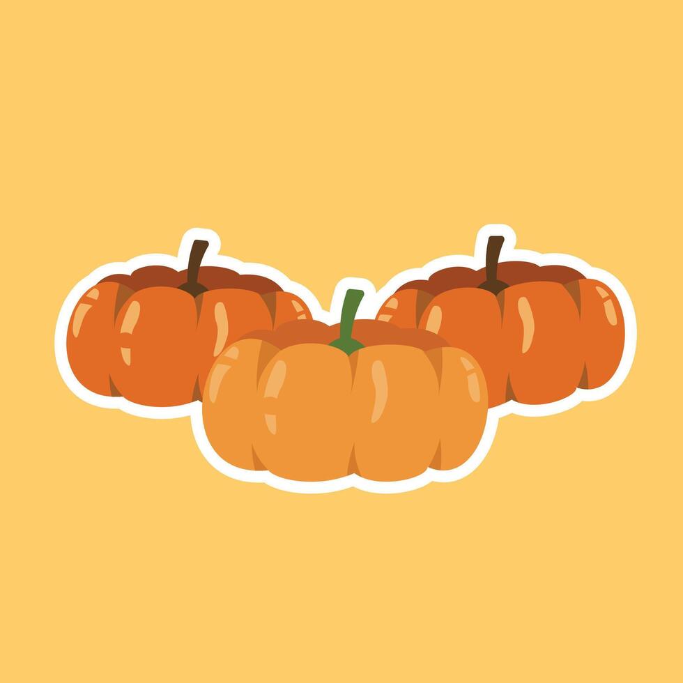 Autumn Sets of Pumpkins vector