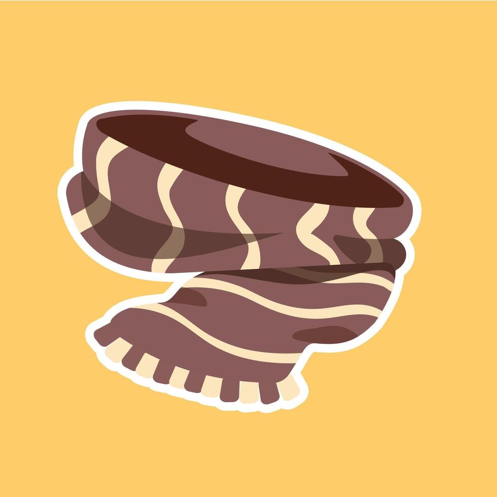 Autumn Warm Scarf vector
