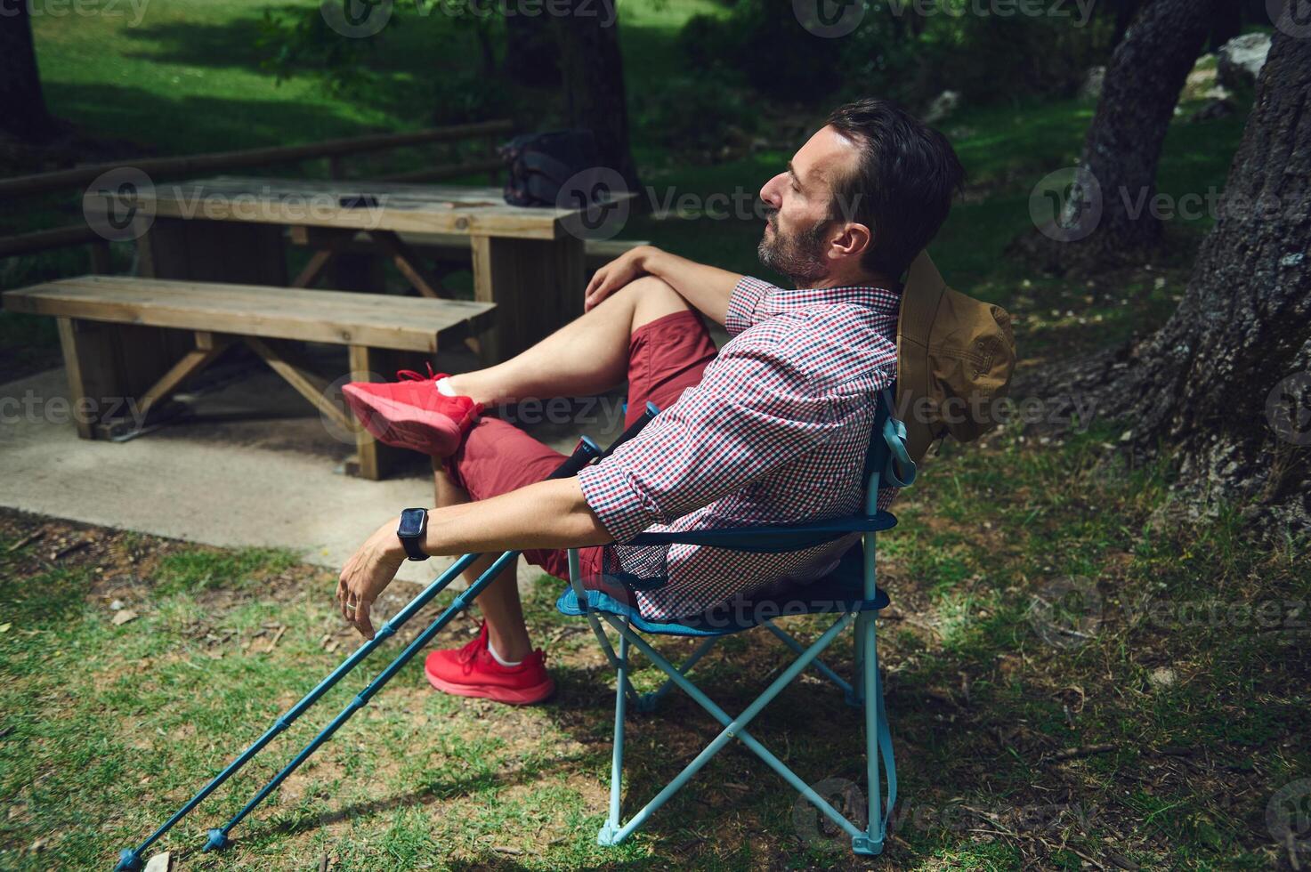 Relaxing Outdoors in a Leisurely Park Setting With Refreshing Nature Views photo