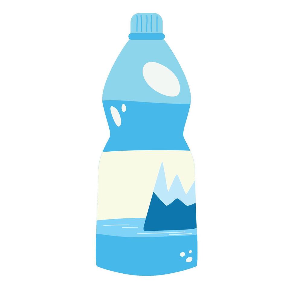 Bottle of water isolated on white background. vector