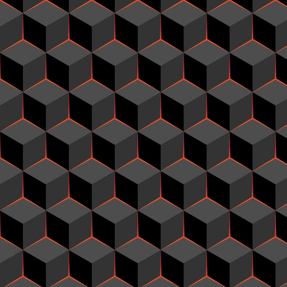 Modern 3d hexagon seamless pattern Design vector