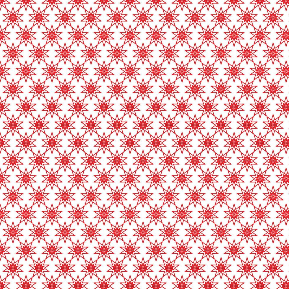 seamless patternh with red abstract flowers vector