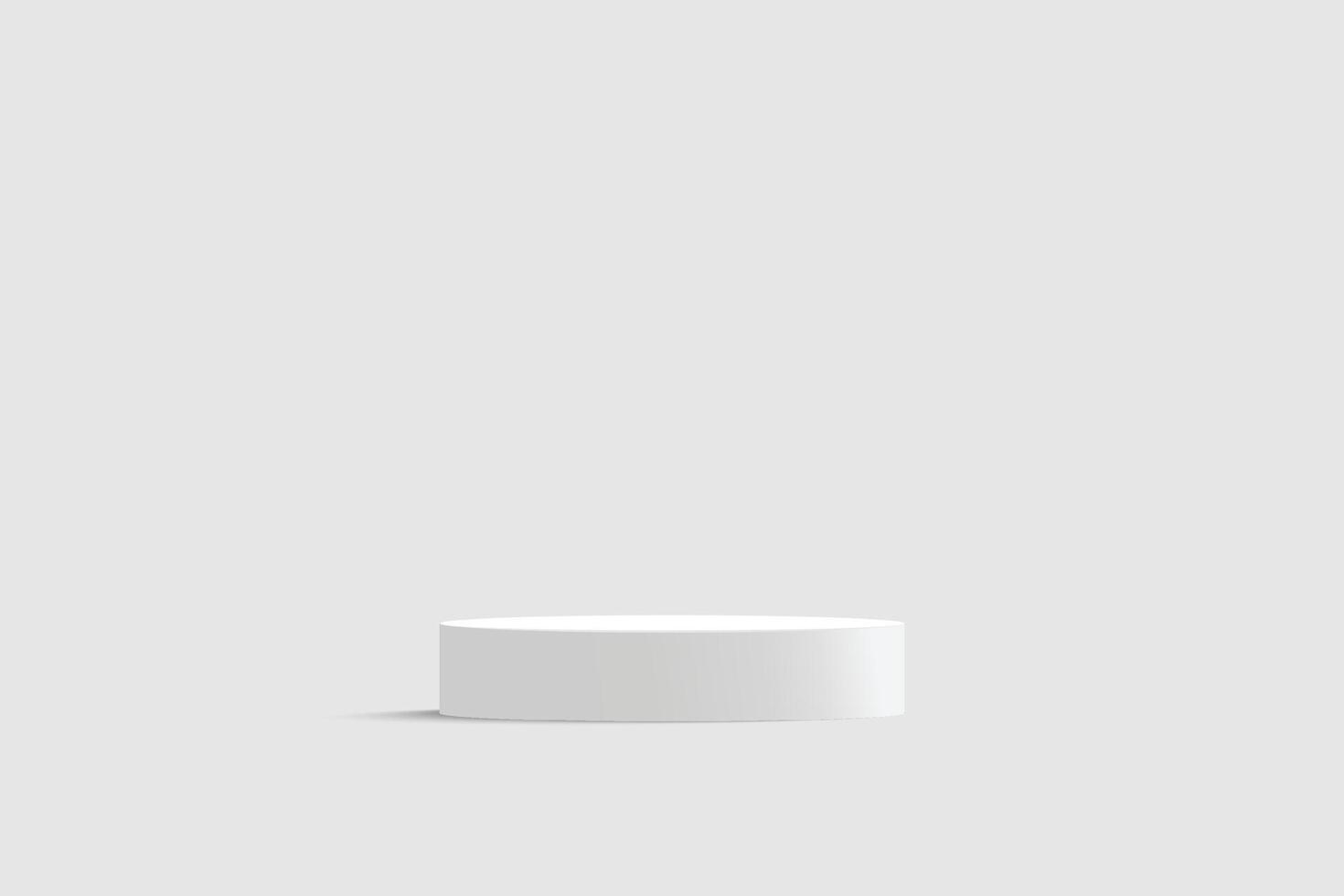 Podium mockup for product display vector