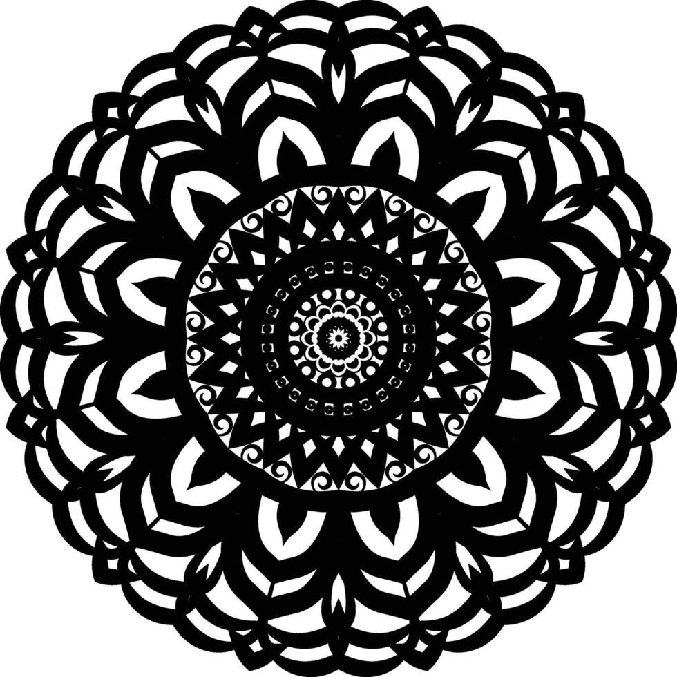 Symmetrical Mandala for Meditation and Relaxation vector