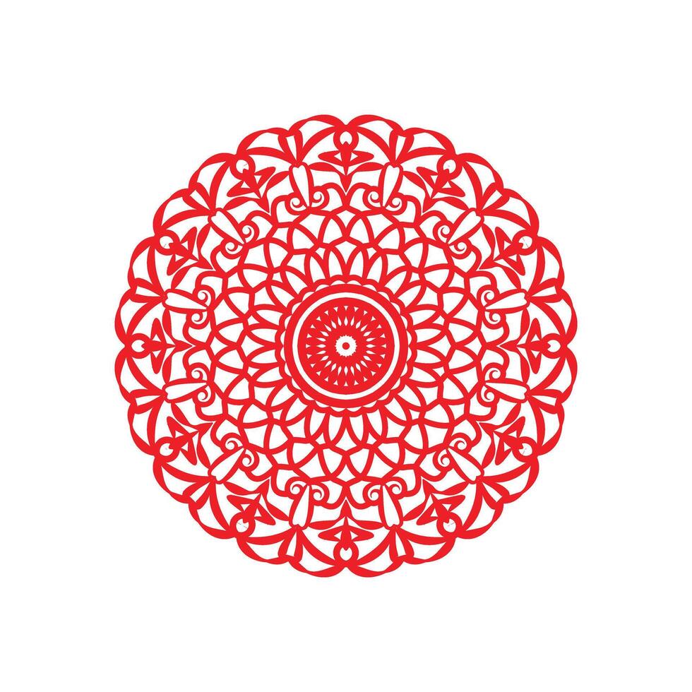 Colorful Geometric Mandala Art Illustration vector