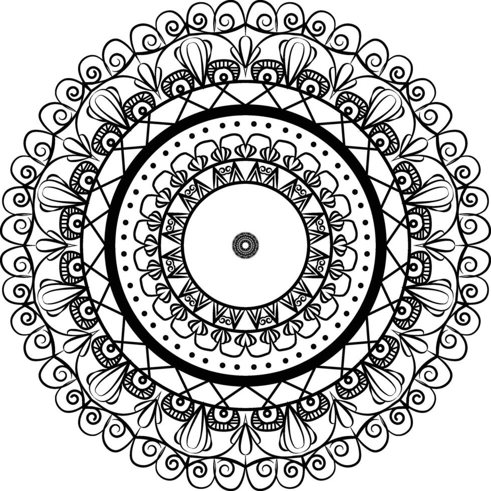 Spiritual Mandala Symbol with Sacred Geometry vector