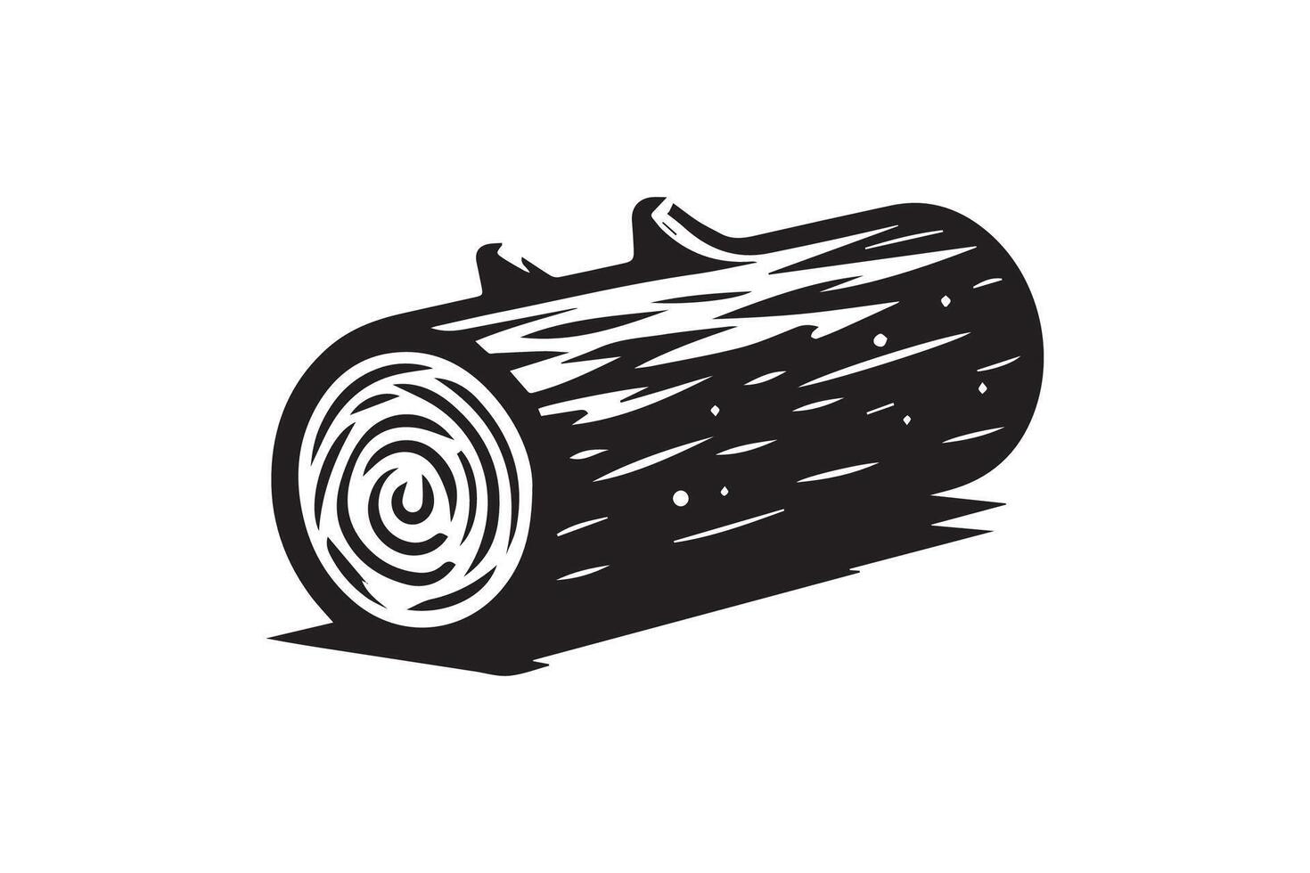 Log icon illustration isolated on white background vector