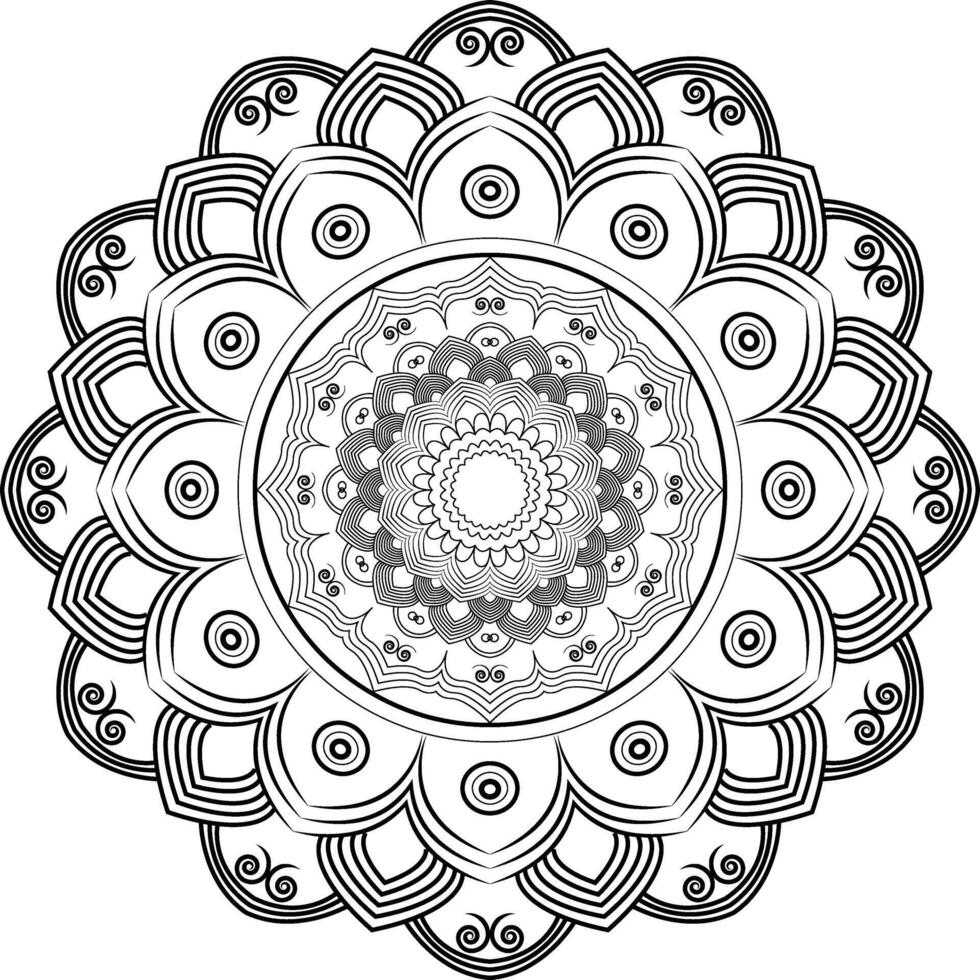 Minimalist Mandala with Clean Shapes vector