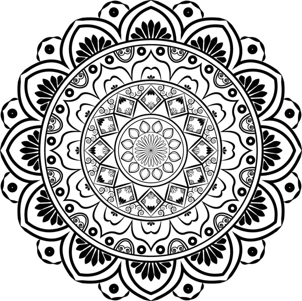 Geometric Mandala Pattern Artwork vector