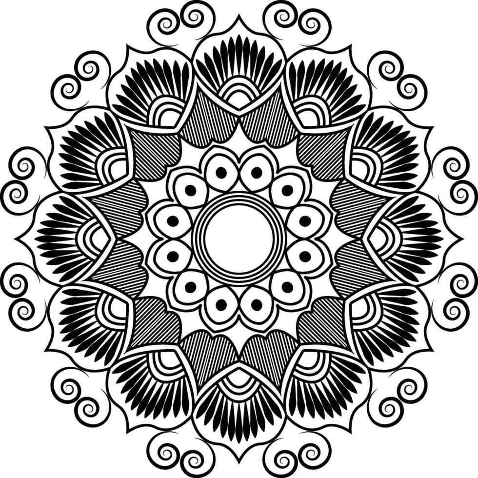 Mandala Frame Border for Invitation Cards vector