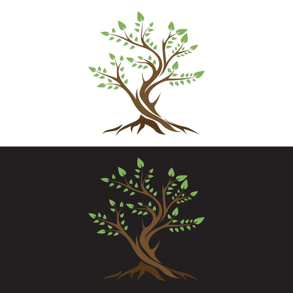 Big tree logo design free for online download. vector