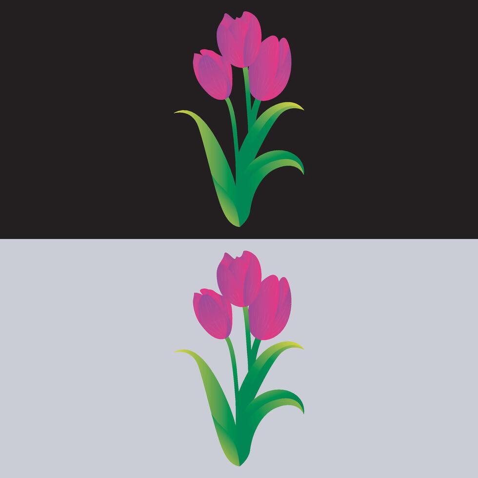 Tulip logo design free online download. vector