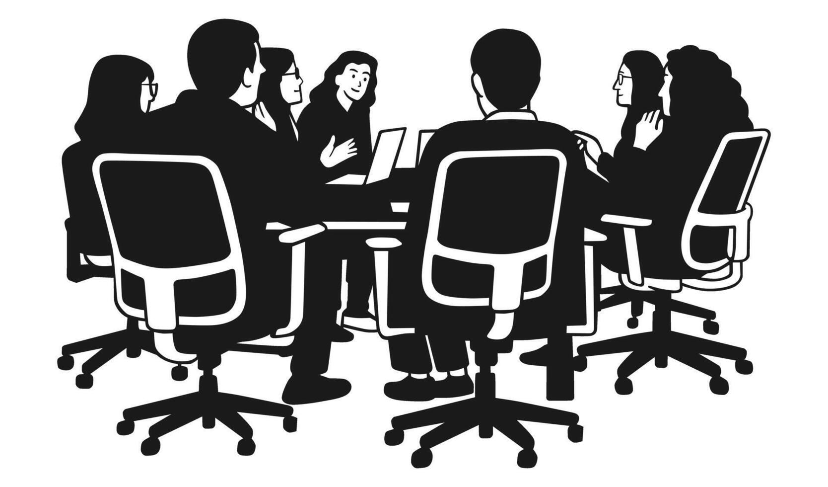 Business Meeting Illustration Art vector