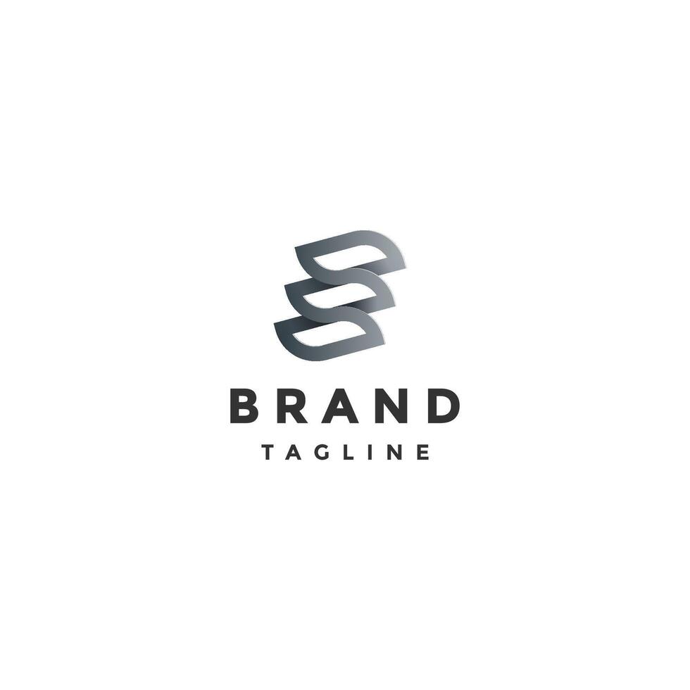 Infinity Initial E Letter Logo Design. Elegant Infinity Line E Letter Logo Design. vector