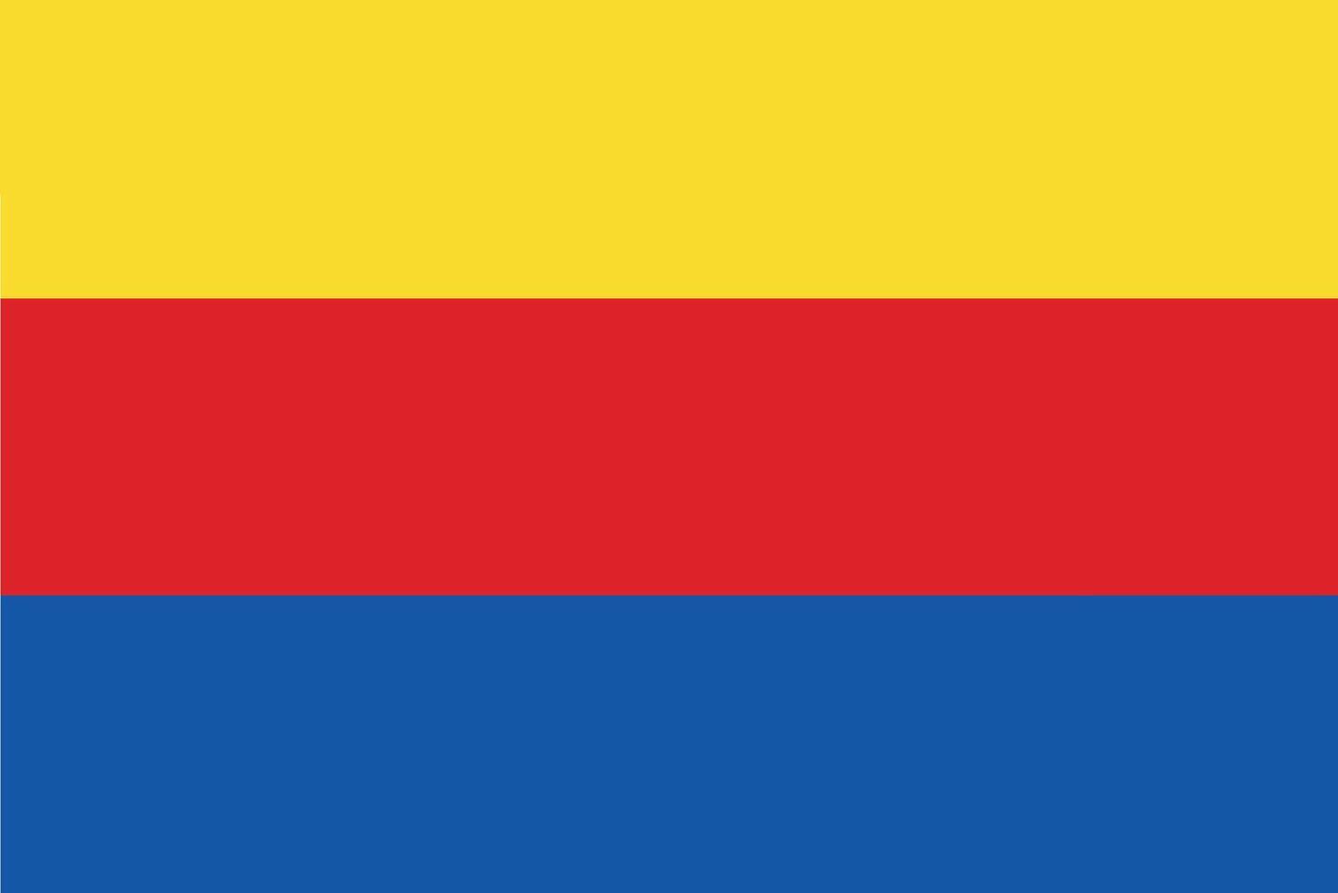 The flag of the province of North Holland in the Netherlands vector