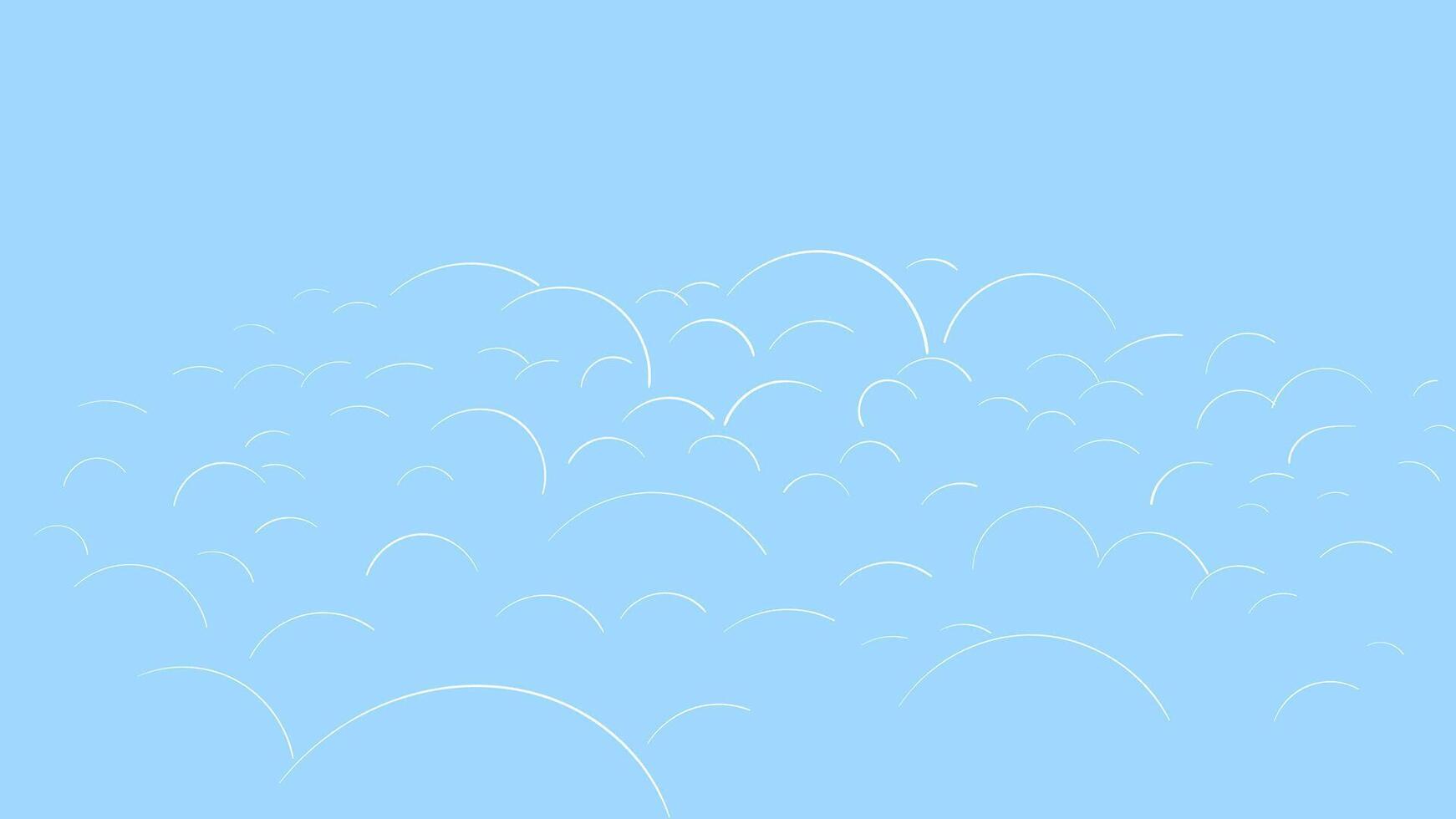 Blue sky background with white clouds. illustration for your design. vector