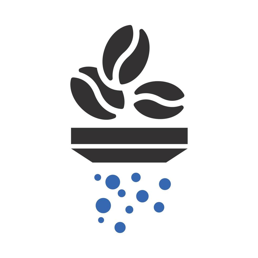 coffee grinder, grind coffee icon, flat illustration vector