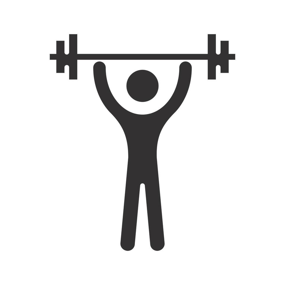 lifting dumbbell, lift weight icon, strong lifter, weight heavy, training sport, flat illustration vector