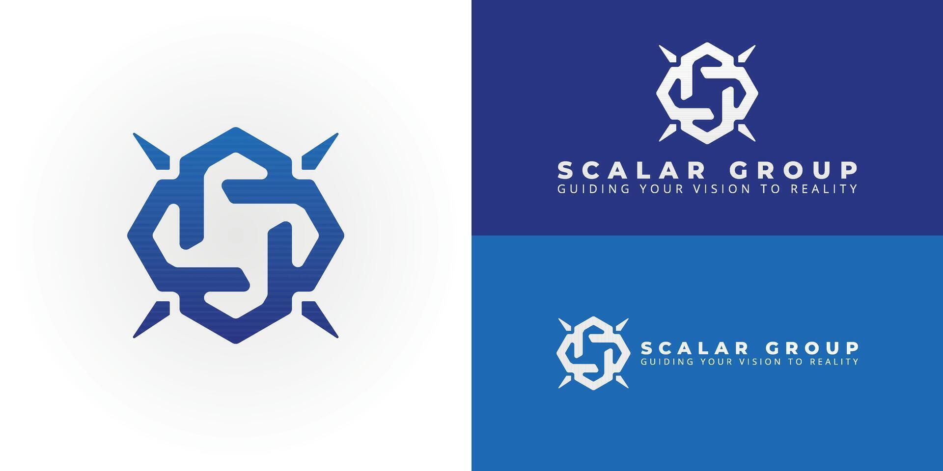 An emblem for a management consulting company, subtly forming the initials SG within a modern, interconnected design. It conveys strategic guidance, synergy, and precision for transformative growth. vector