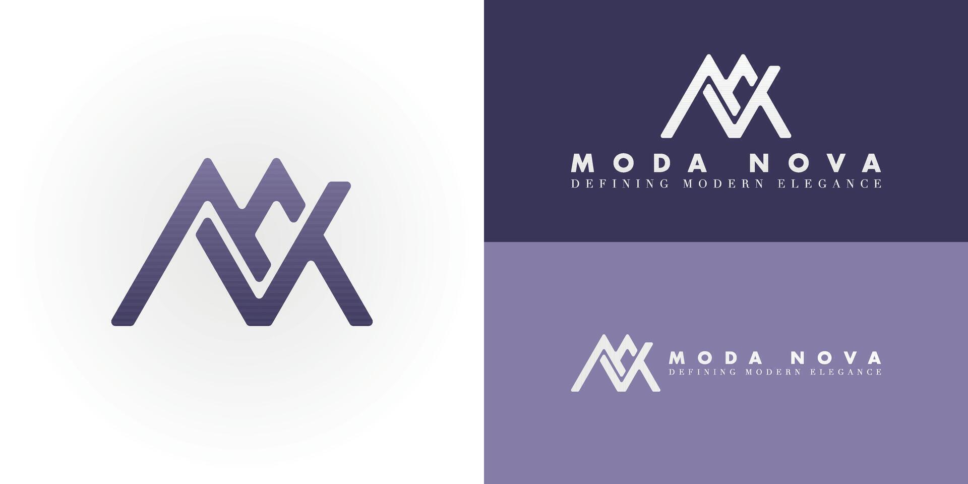 Stylish MN monogram logo for fashion brands. Its clean lines and modern design make it ideal for clothing companies seeking a sophisticated and versatile emblem. vector