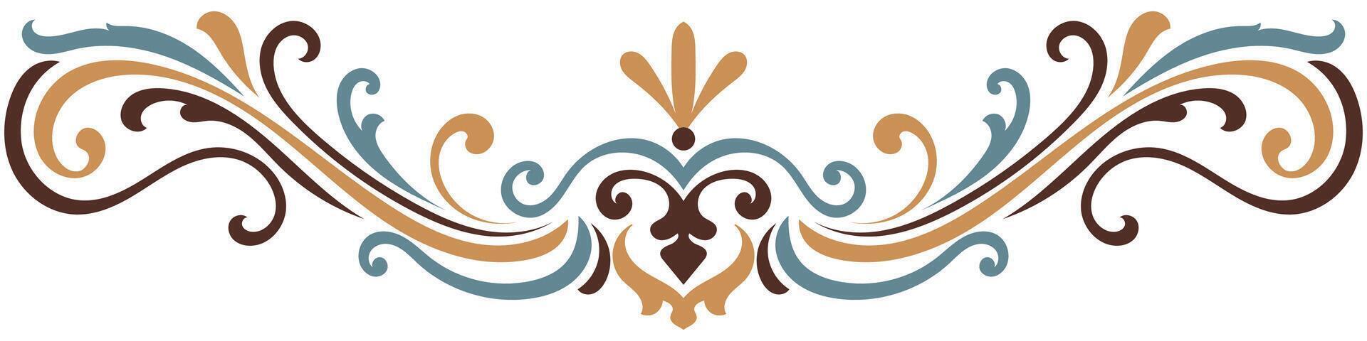 Vintage divider, decorative pattern for packaging, ethnic tribal pattern vector