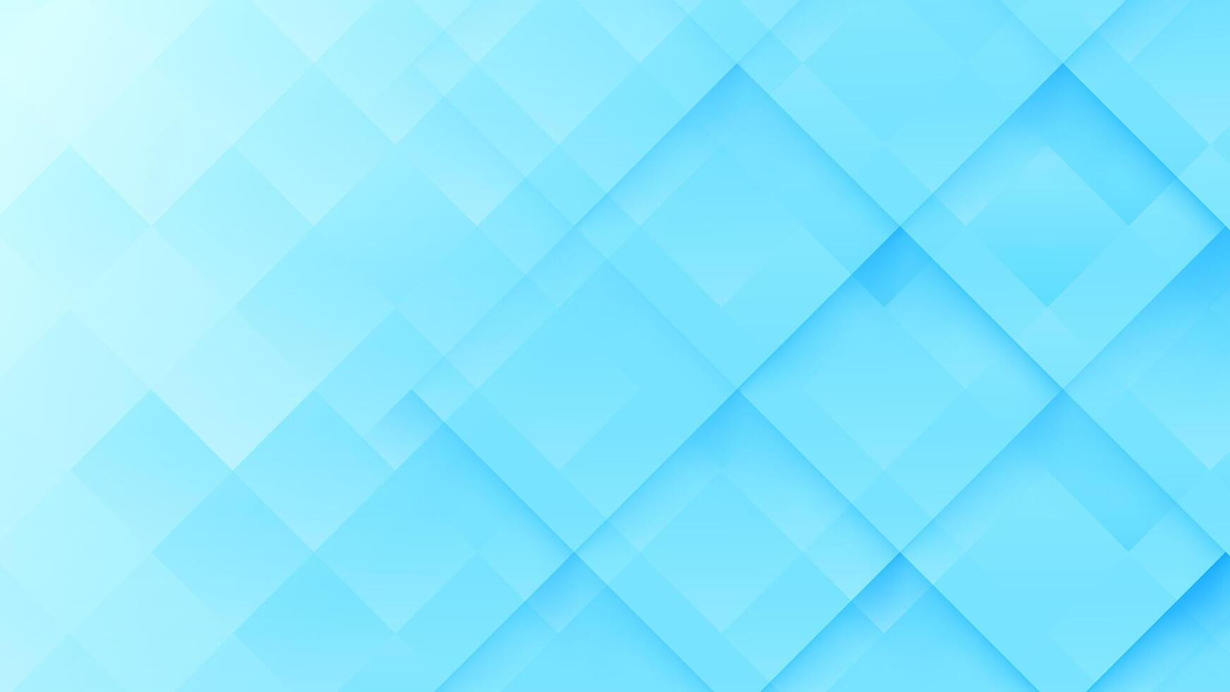 Blue square cube background vector