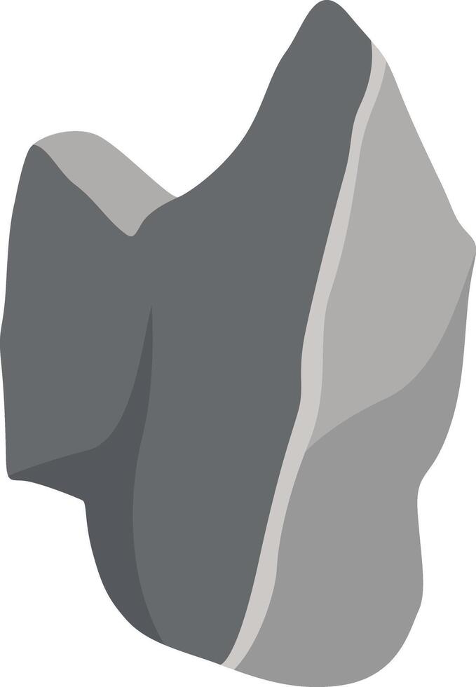 Big Rock Stone with Cartoon Style vector