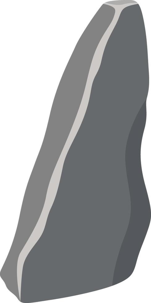Big Rock Stone in Cartoon Design. vector