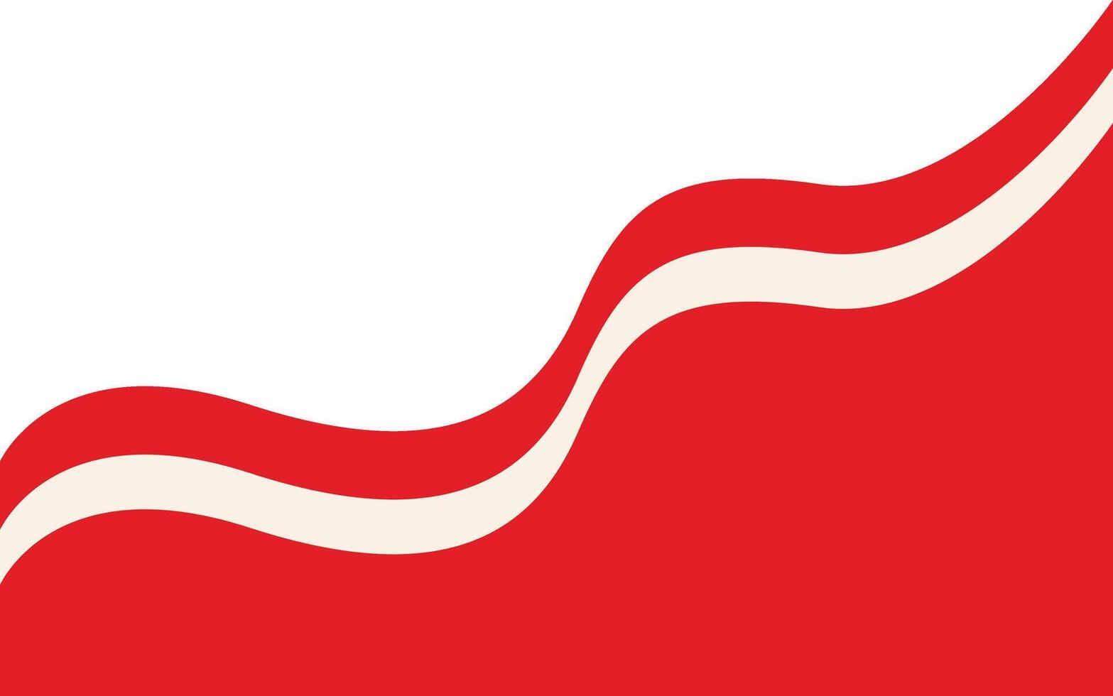 Indonesian Flag Ribbon in Simple Design, vector