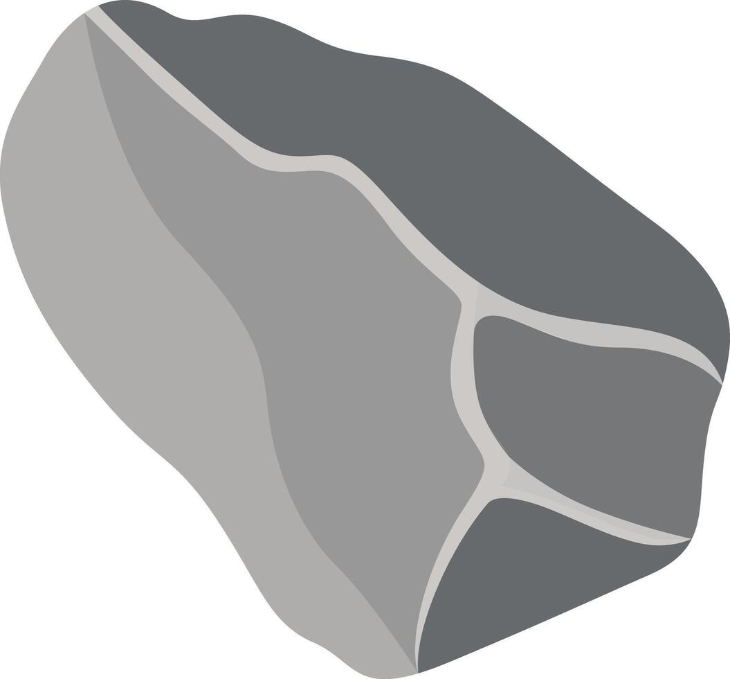 Big Rock Stone with Flat Design vector