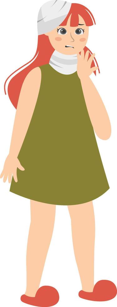 Injury Woman Character vector