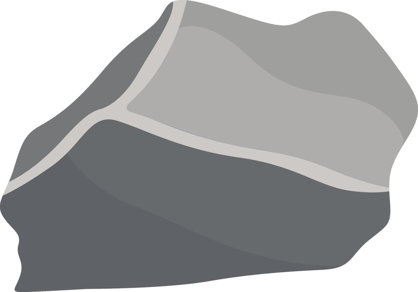 Big Rock Stone in Flat Design vector