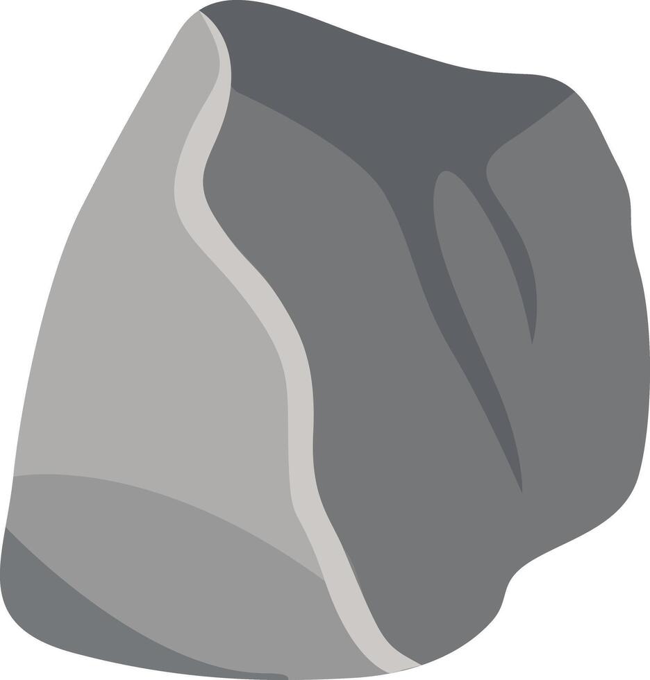 Big Rock Stone in Cartoon Design vector