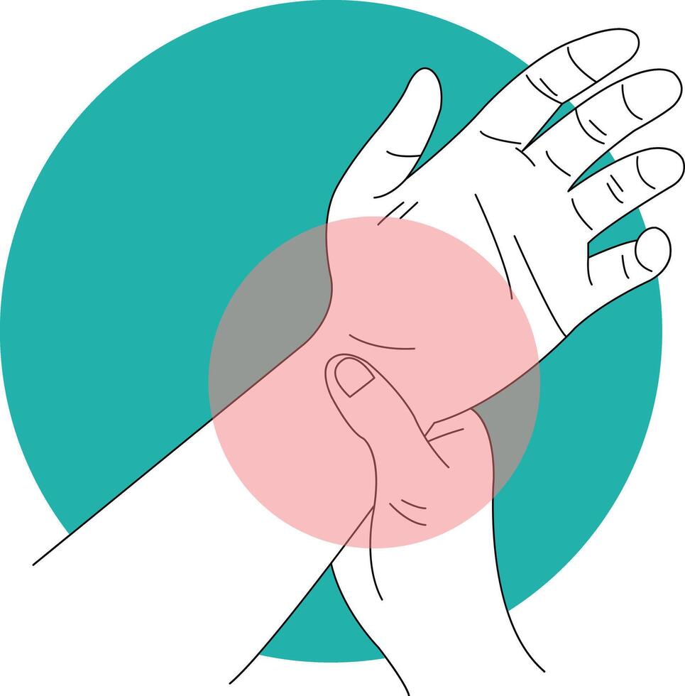 Hand and Leg Injury Illustration on White Background vector